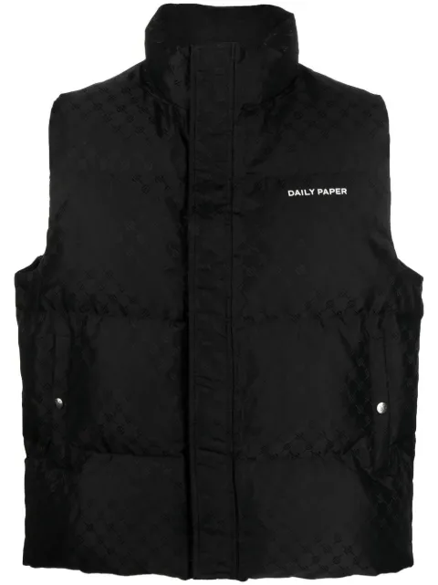 Daily Paper monongram Pondo padded gilet Black 2311288