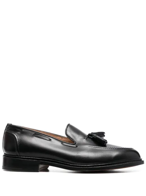 Tricker's tassel-detail leather loafers Black 801137