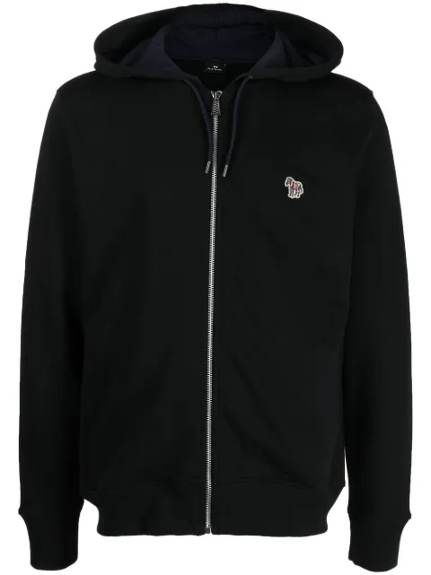 PS Paul Smith zipped organic cotton hoodie Black M2R360RKZEBRA