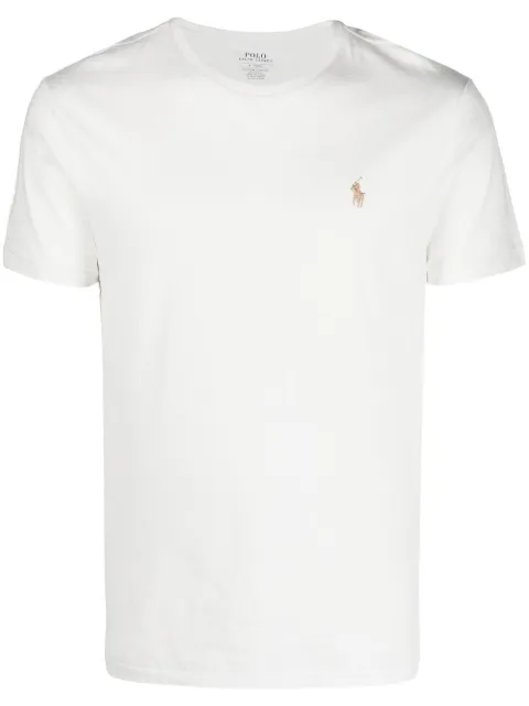 Polo Ralph Lauren logo-embroidered cotton T-shirt White 710671438309