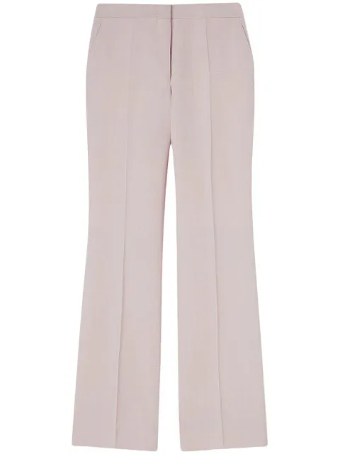 Jil Sander pressed-crease tailored trousers Pink J01KA0111J65005