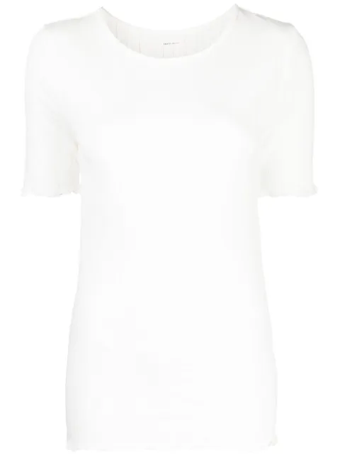 Skall Studio Edie Pointelle Tee White CL3011