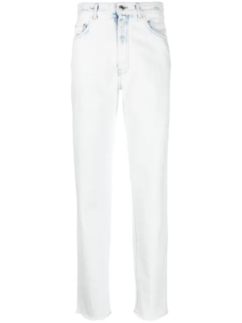 GCDS Bling logo-embellishment jeans Blue SS23W350202