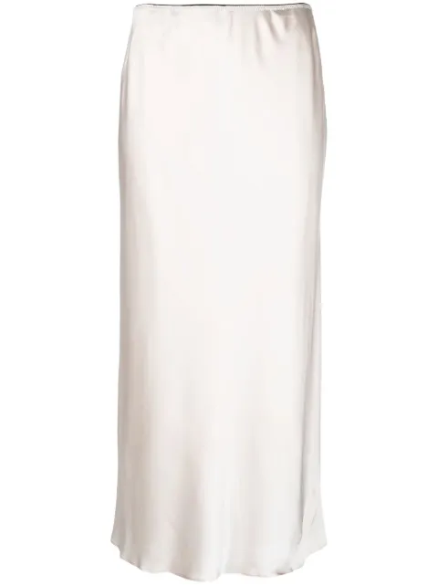 Dorothee Schumacher silk midi skirt Neutrals 049504