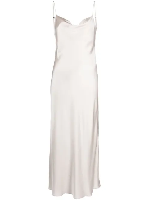Dorothee Schumacher silk midi dress Neutrals 049503
