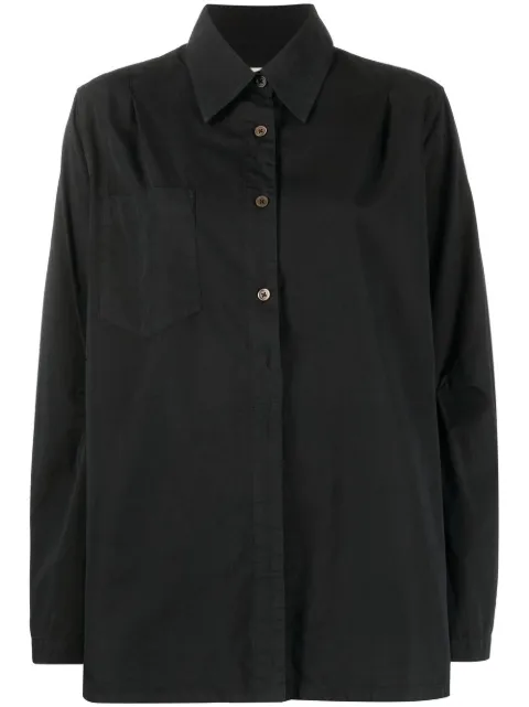 OUR LEGACY oversized long-sleeve shirt Black W2232MAB