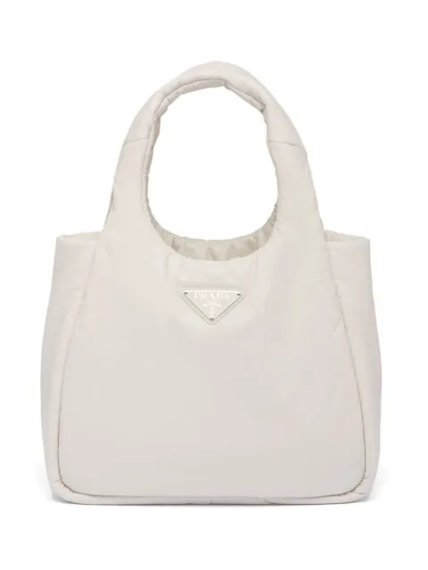 Prada medium Soft tote bag White 1BG413VOVO2DYI