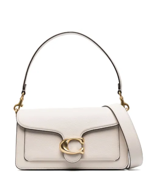 Coach Tabby 26 logo-plaque shoulder bag White CH857