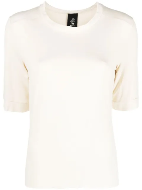 Thom Krom decorative-stitching T-shirt Neutrals WTS486