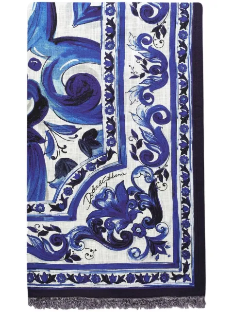 Dolce & Gabbana Blu Mediterraneo beach towel (180cm x 120cm) Blue TCF016TCAK1