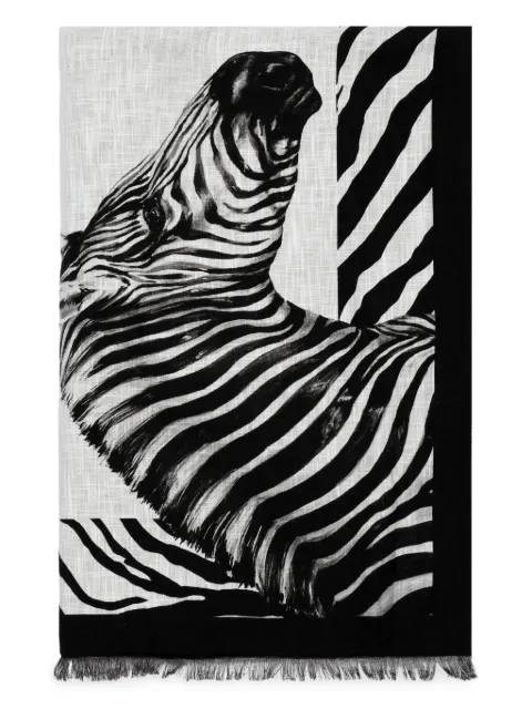Dolce & Gabbana zebra-print beach towel Grey TCF016TCAK1