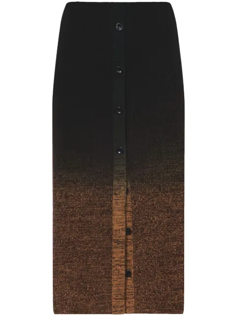 Proenza Schouler White Label Marl gradient-effect skirt Brown WL2347932KW139