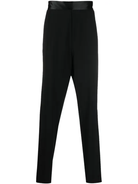 Giorgio Armani tapered-leg trousers Black 3SGPP0UHT00C0