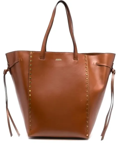 ISABEL MARANT Oskan studded tote bag Brown PP0005FAA1C01M