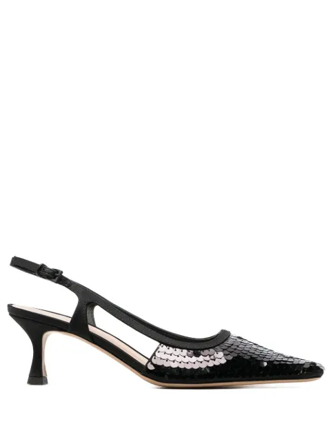 Roberto Festa sequin-embellished 70mm pumps Black SIVIGLIA