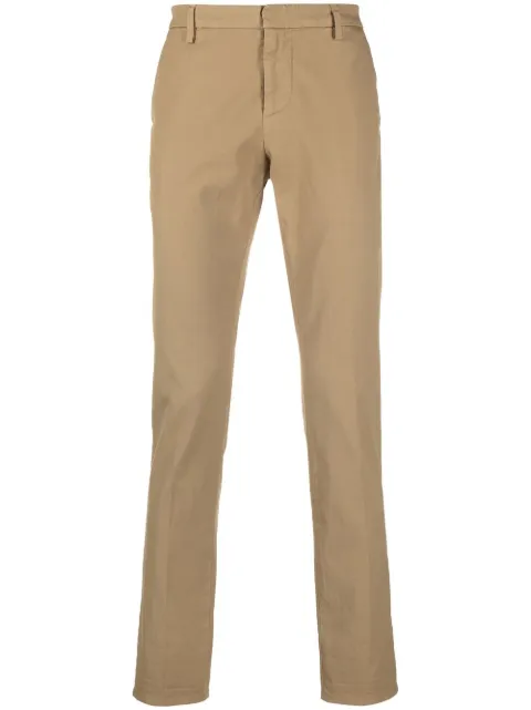 DONDUP straight-leg chino trousers Neutrals UP235ASE074UPTD