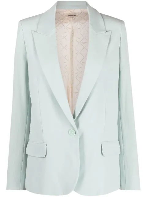 Zadig&Voltaire single-breasted blazer Blue WWBL00005