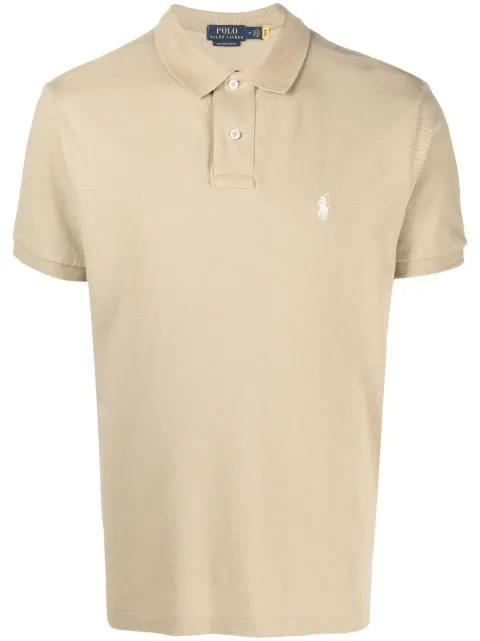 Polo Ralph Lauren logo-embroidered polo shirt Neutrals 710680784306