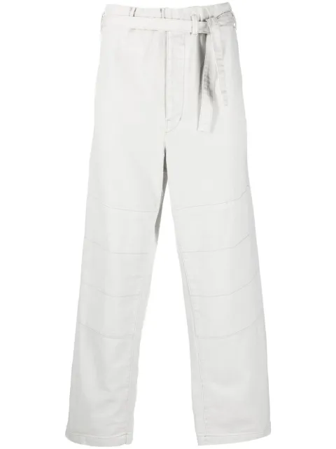 LEMAIRE belted wide-leg trousers Grey PA1033LD1008
