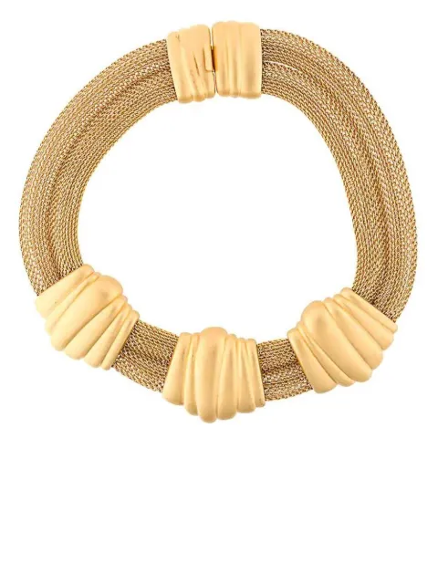 Monet Pre-Owned 1980s double mash chain necklace Gold NL021707