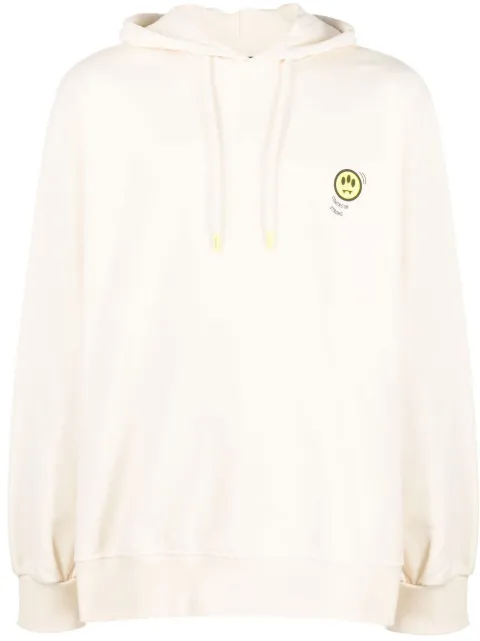 BARROW embroidered-logo hoodie Neutrals 034101