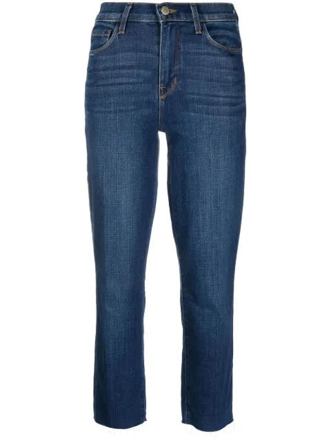 L'Agence high-rise straight-leg jeans Blue 2520RDMR
