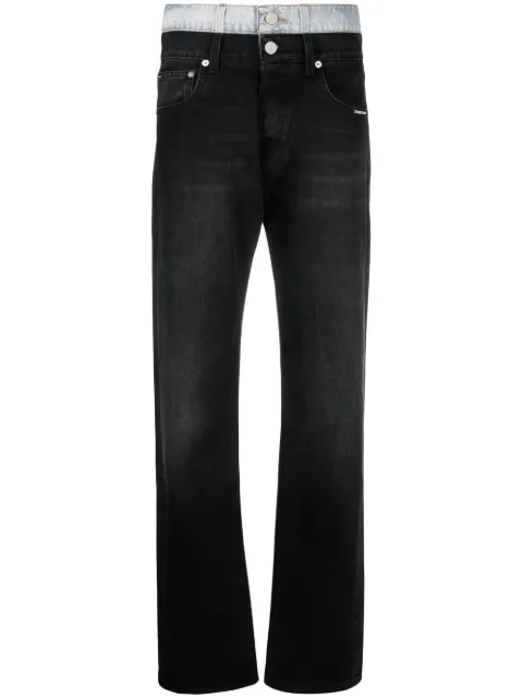 VTMNTS mid-rise straight-leg jeans Blue VL16PA400B
