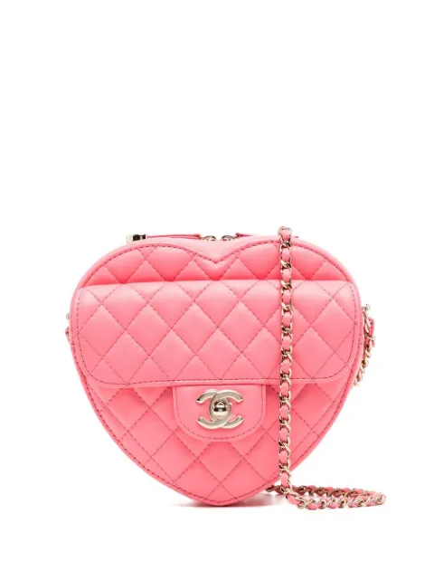 CHANEL Pre-Owned 2022 Heart Love crossbody bag Pink DPCUDCHAHEARTB7028R