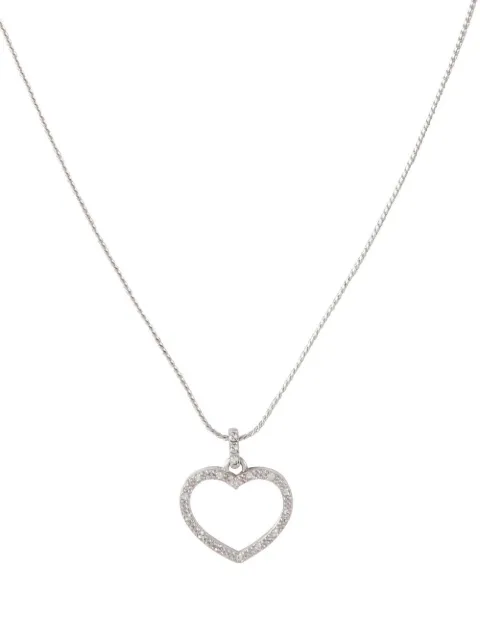 Nina Ricci Pre-Owned 1980s heart pendant necklace Silver NL024940
