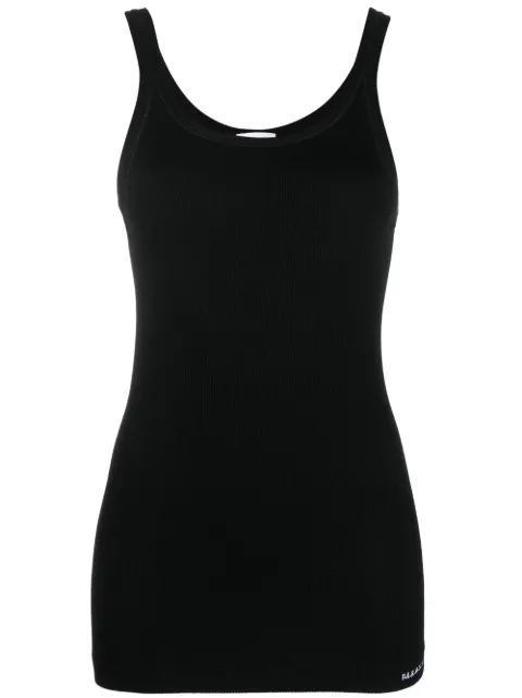 P.A.R.O.S.H. ribbed tank top Black CANOTTAD150012