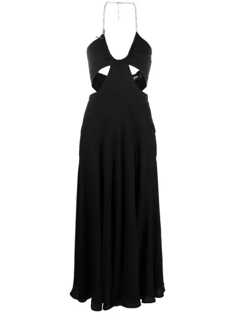 DSQUARED2 chain-link cut-out midi dress Black S75CV0622S76512