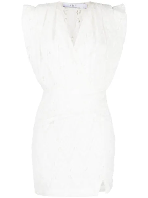 IRO wrap-design dress White WM33PERINE