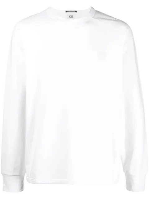 C.P. Company logo-appliqué sweatshirt White 14CMSS049A006452W