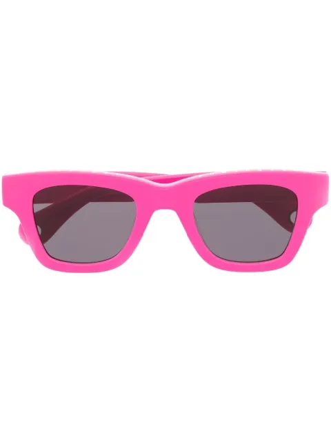 Jacquemus square-frame tinted sunglasses Pink LESLUNETTESNOCIO