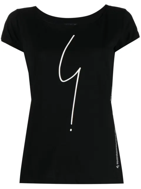 agnès b. logo-print cotton T-shirt Black E057SE30