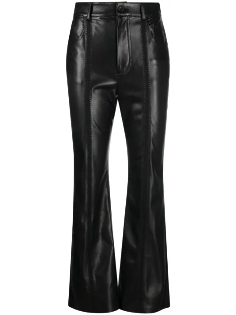 Nanushka cropped kick flare trousers Black NW23SSPA00899