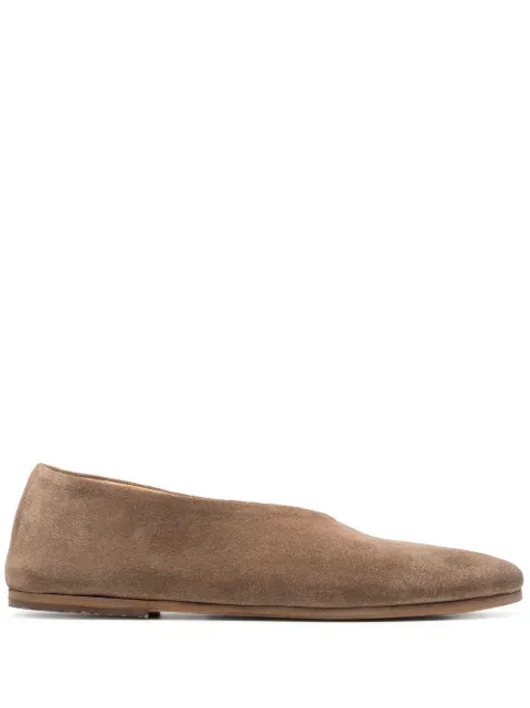 Marsèll Coltellaccio suede ballet flats Brown MW2105