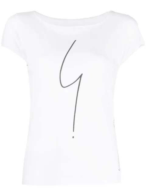 agnès b. logo-print cotton T-shirt White E057SE30