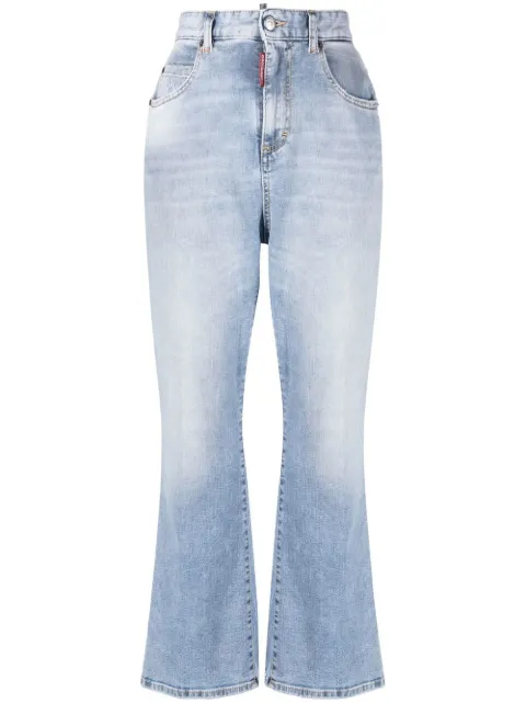 DSQUARED2 high-waisted cropped flared jeans Blue S75LB0770S30805