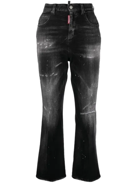 DSQUARED2 distressed flared jeans Black S75LB0775S30802