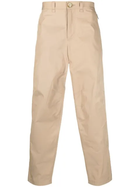 Lanvin ankle-zip straight-leg trousers Brown RMTR00054468P23