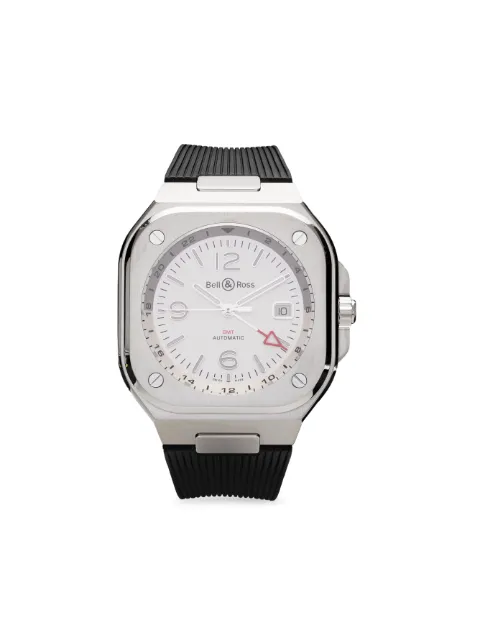 Bell & Ross BR O5 GMT 41mm White BR05GSISTSRB