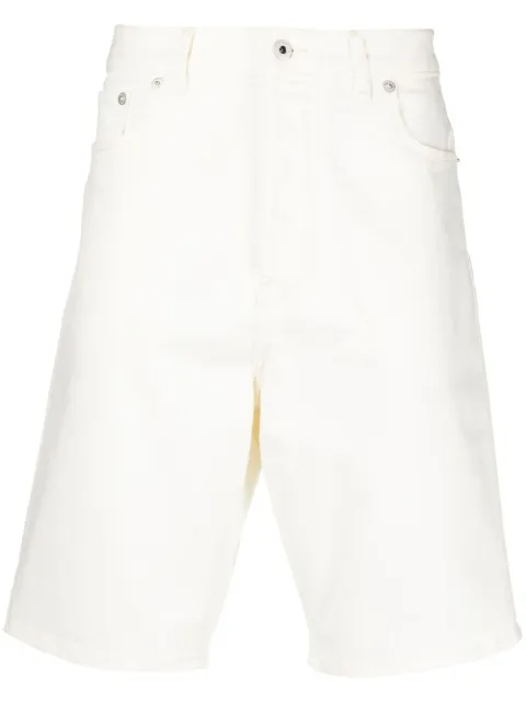 Kenzo straight-leg denim shorts White FD55DS3366D2