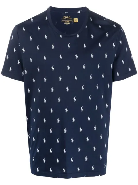 Polo Ralph Lauren logo-print cotton T-shirt Blue 714899612