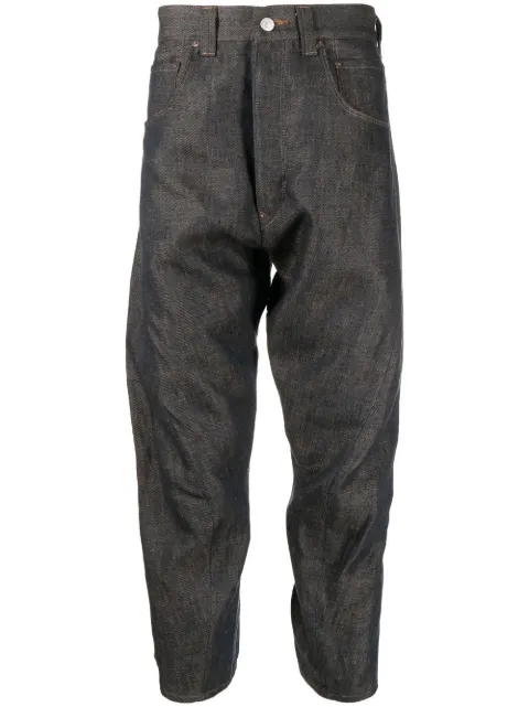 Junya Watanabe MAN pop art cropped trousers Blue WKP216
