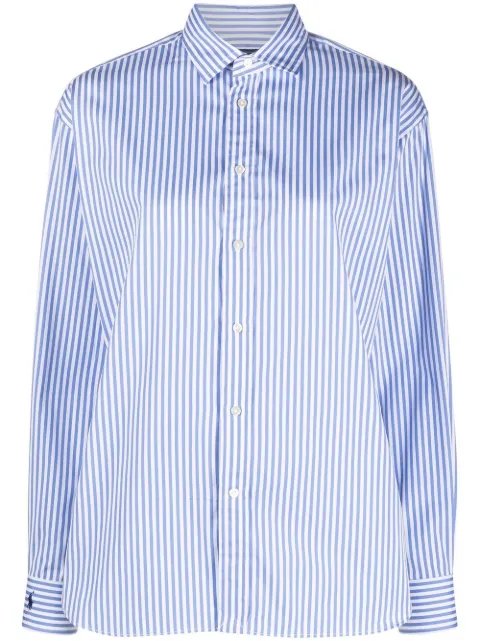 Polo Ralph Lauren stripe-print long-sleeved shirt Blue 211891424001