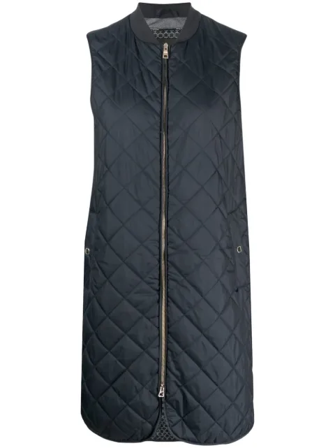 Geox Asheely quilted gilet Blue W3520NT2973
