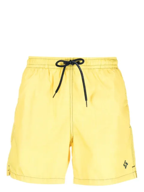 Drumohr embroidered-logo swim shorts Yellow ICD99400