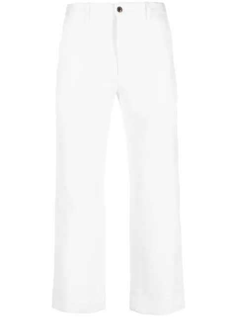 BODE tailored straight trousers White MRF22BT049