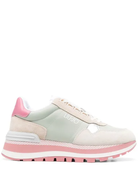 LIU JO 45mm panelled lace-up sneakers Neutrals BA3115PX003